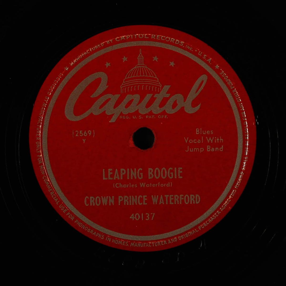 leaping boogie / p.i. blues by CROWN PRINCE WATERFORD