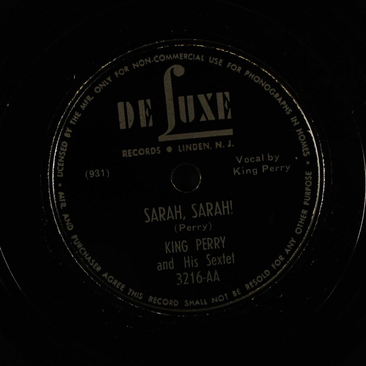 sarah / going to california blues by KING PERRY