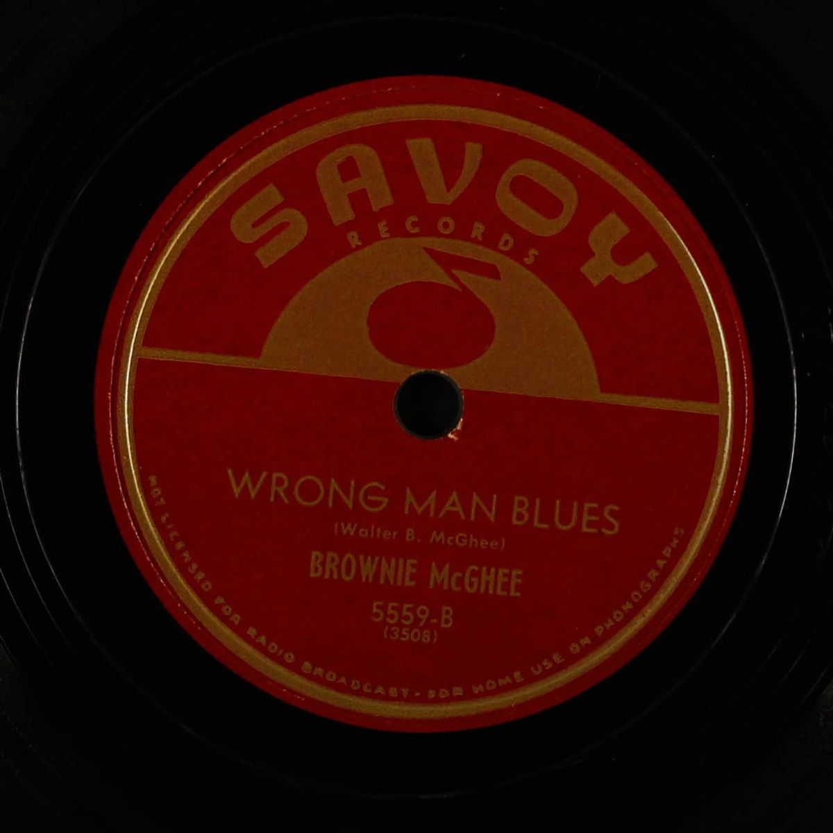 wrong man blues / running away from love by BROWNIE MCGHEE