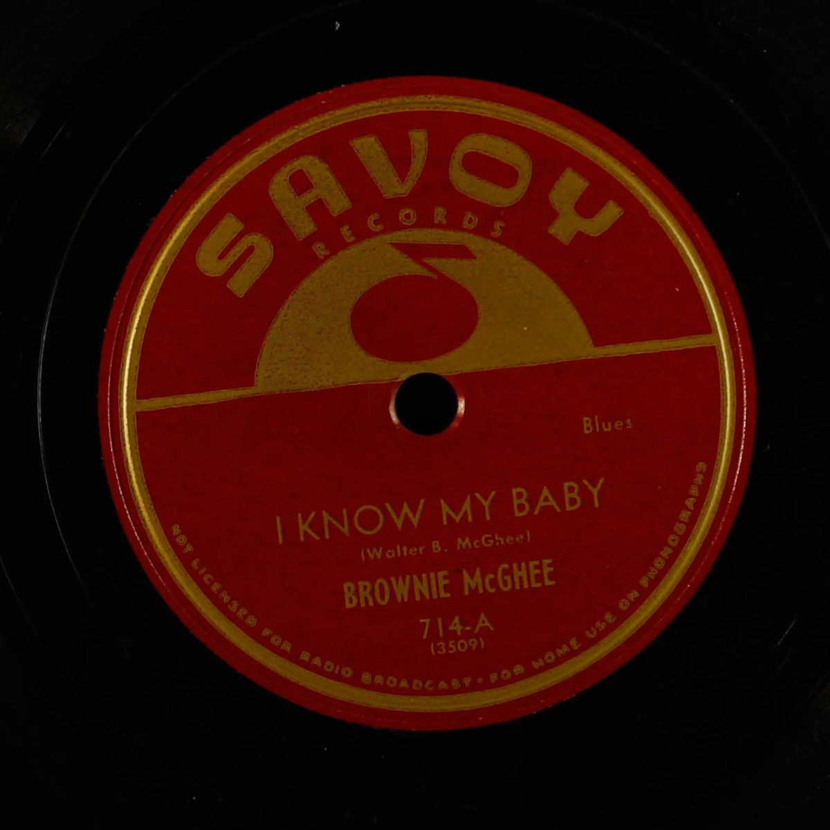 good roller blues / i know my baby by BROWNIE MCGHEE