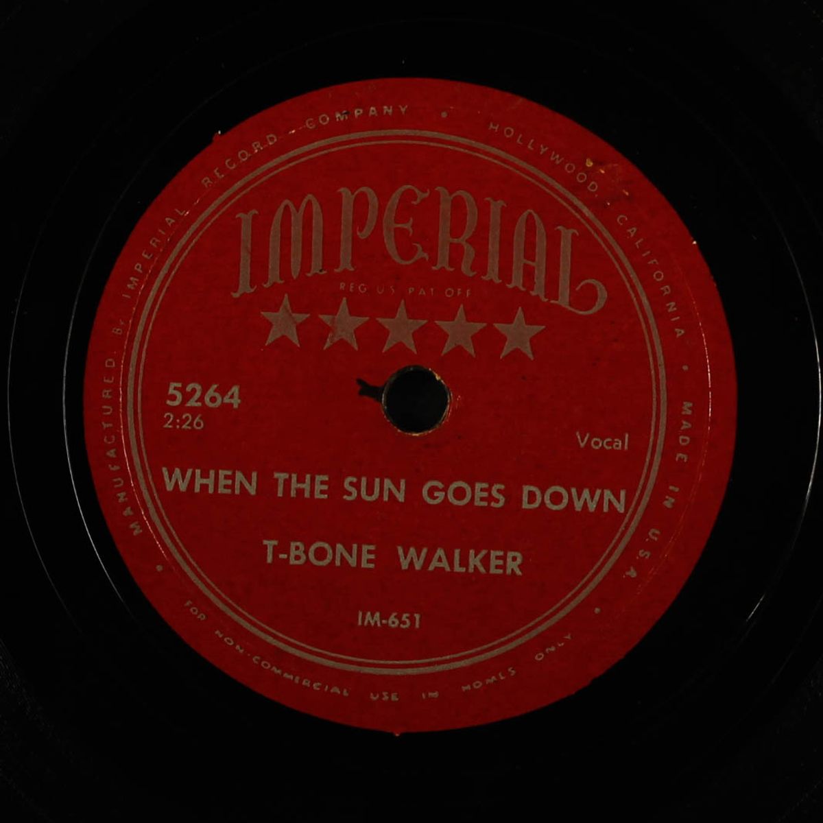pony tail / when the sun goes down by T-BONE WALKER