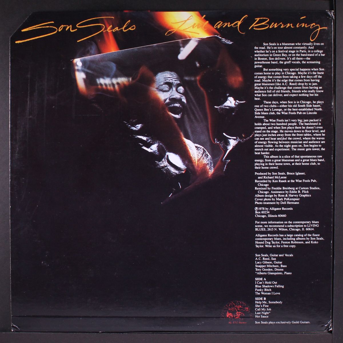 live and burning by SON SEALS