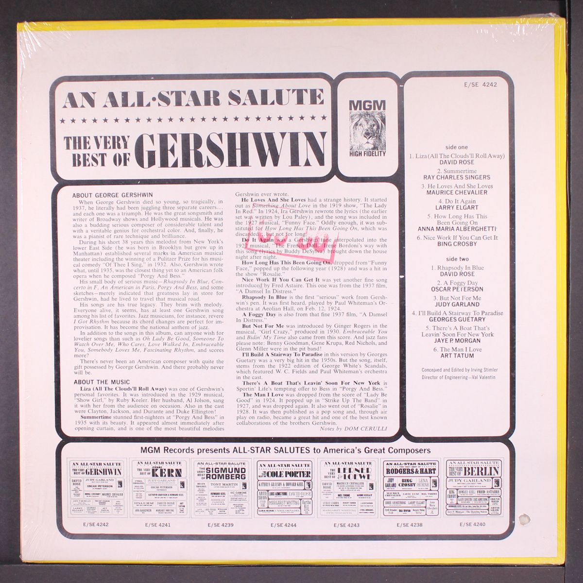 the very best of gershwin by VARIOUS