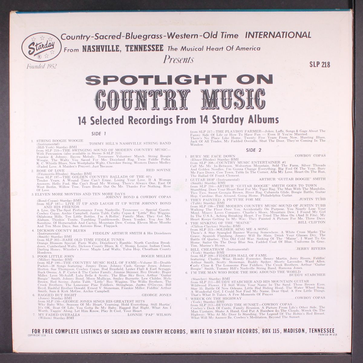 spotlight on country music by VARIOUS