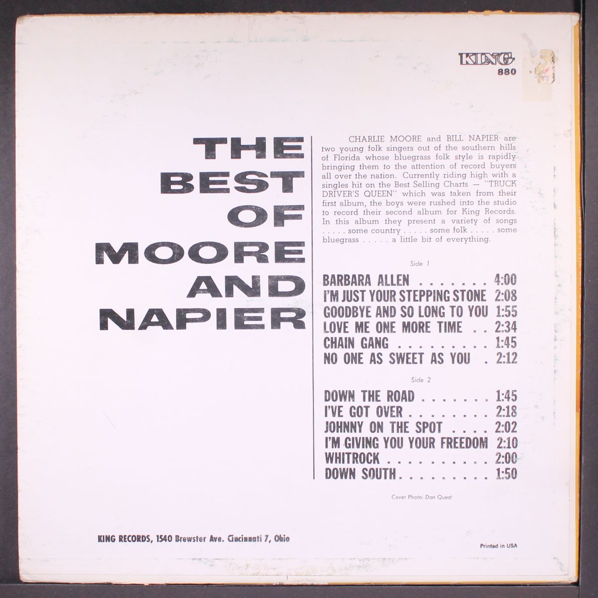 best of by CHARLIE MOORE & BILL NAPIER