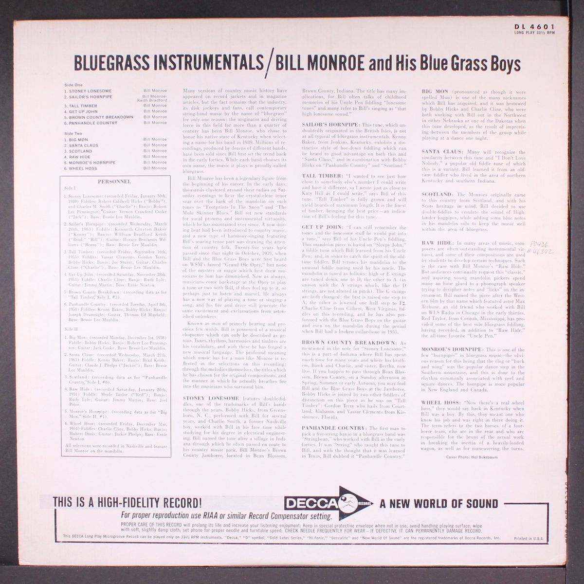 bluegrass instrumentals by BILL MONROE