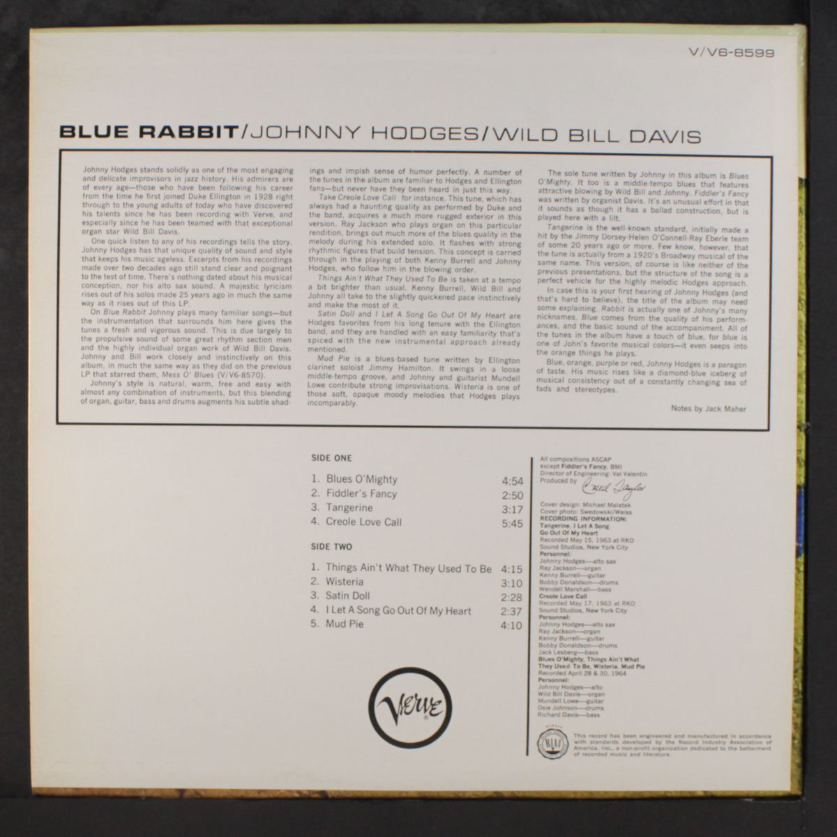 blue rabbit by JOHNNY HODGES & WILD BILL DAVIS
