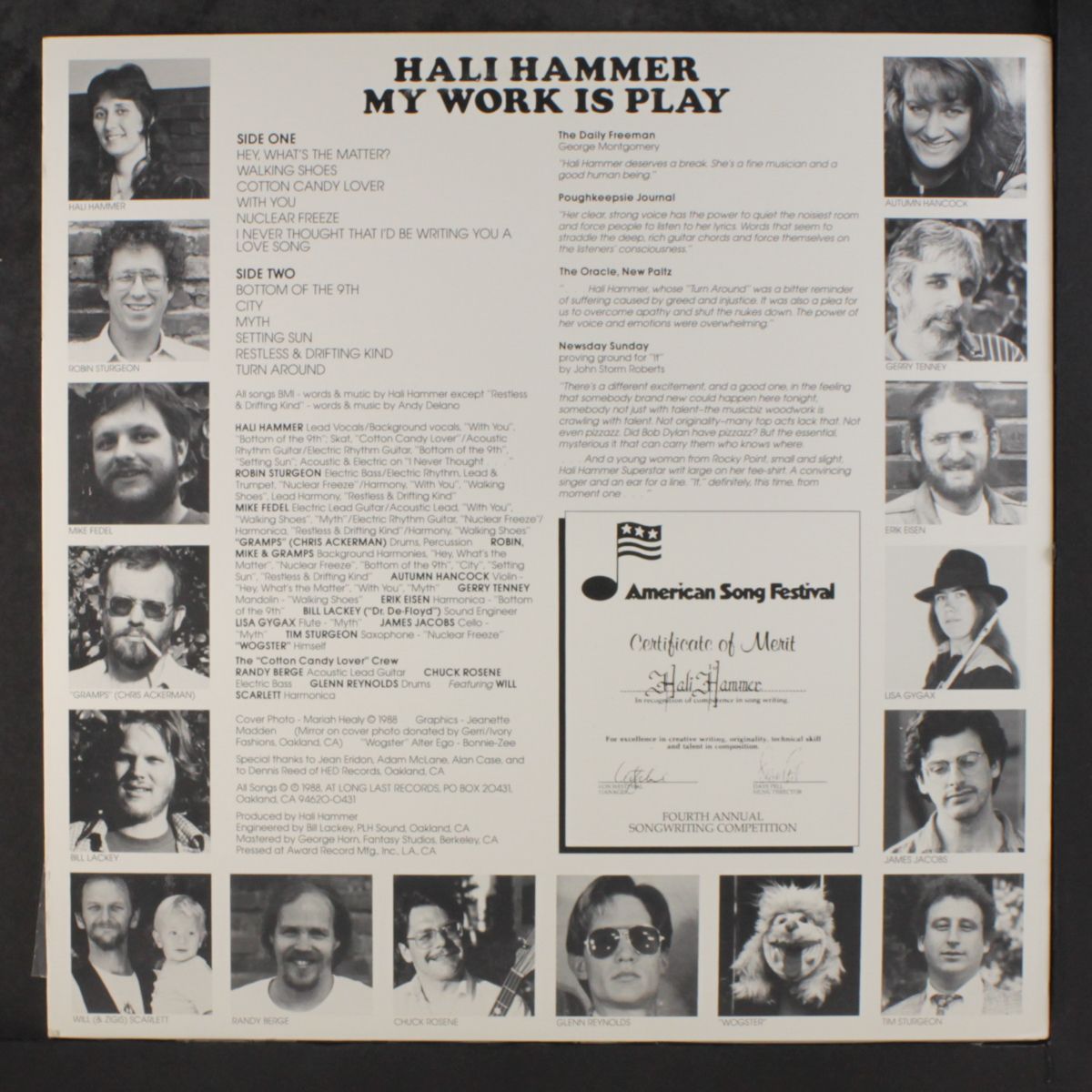 my work is play by HALI HAMMER
