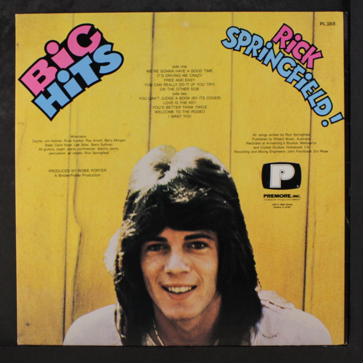 big hits by RICK SPRINGFIELD