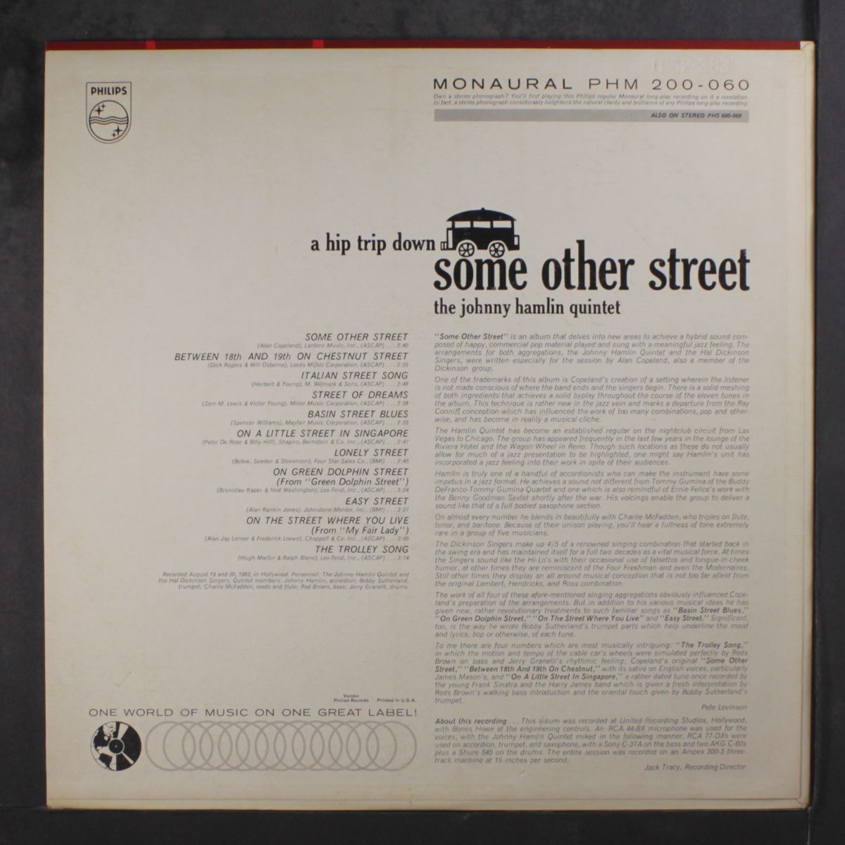 a hip trip down some other street by JOHNNY HAMLIN