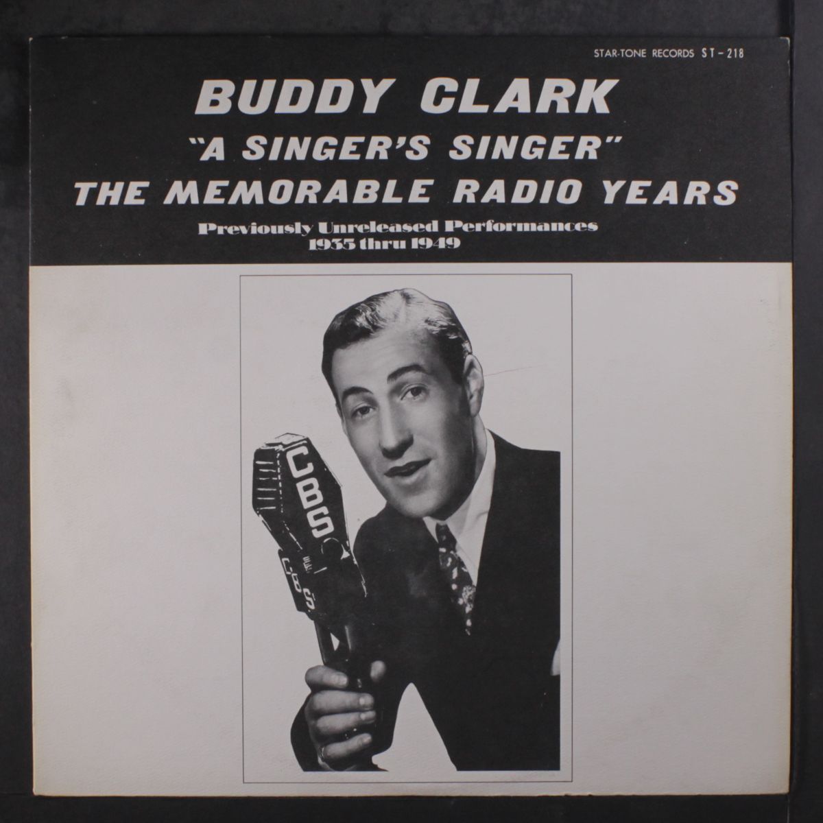 a singer's singer by BUDDY CLARK