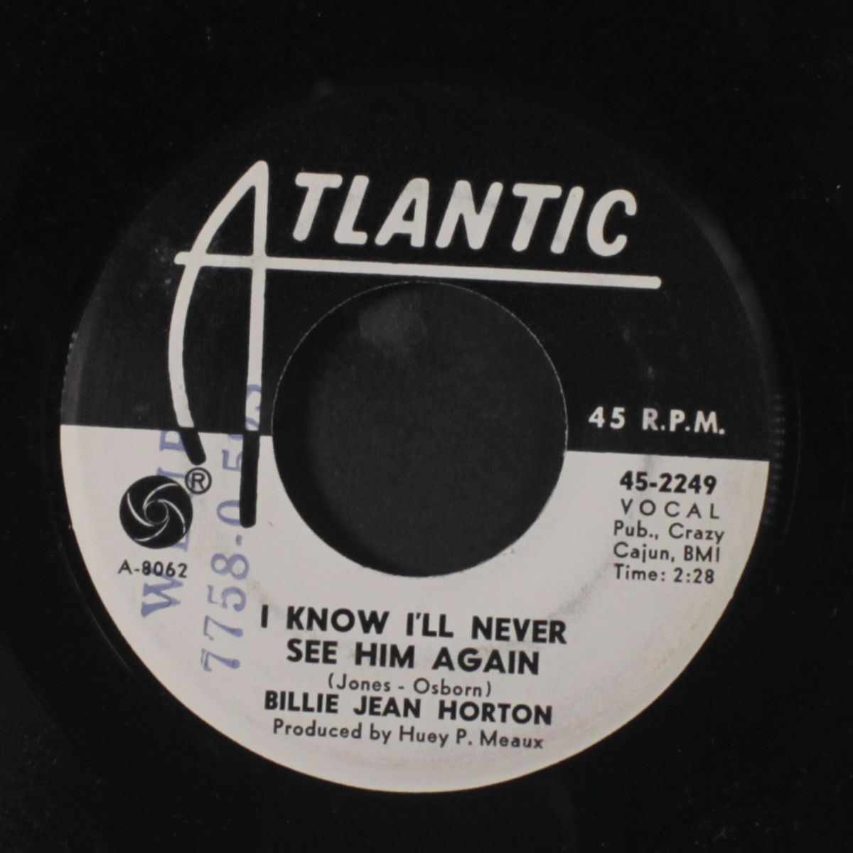 johnny come lately / know i'll never see him again by BILLIE JEAN HORTON