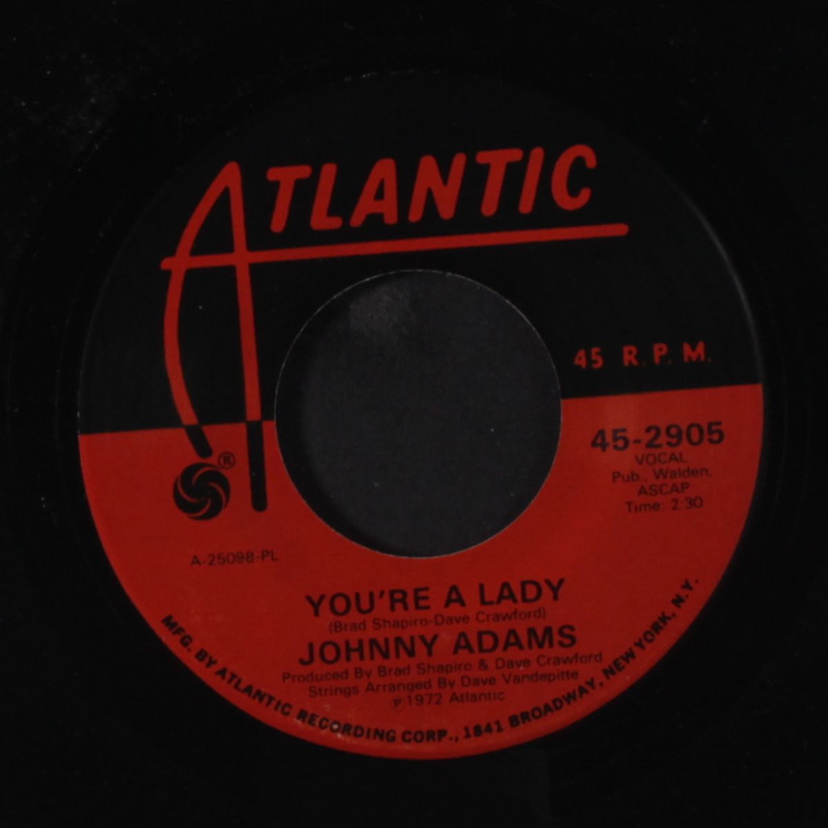 i wish it would rain / you're a lady by JOHNNY ADAMS
