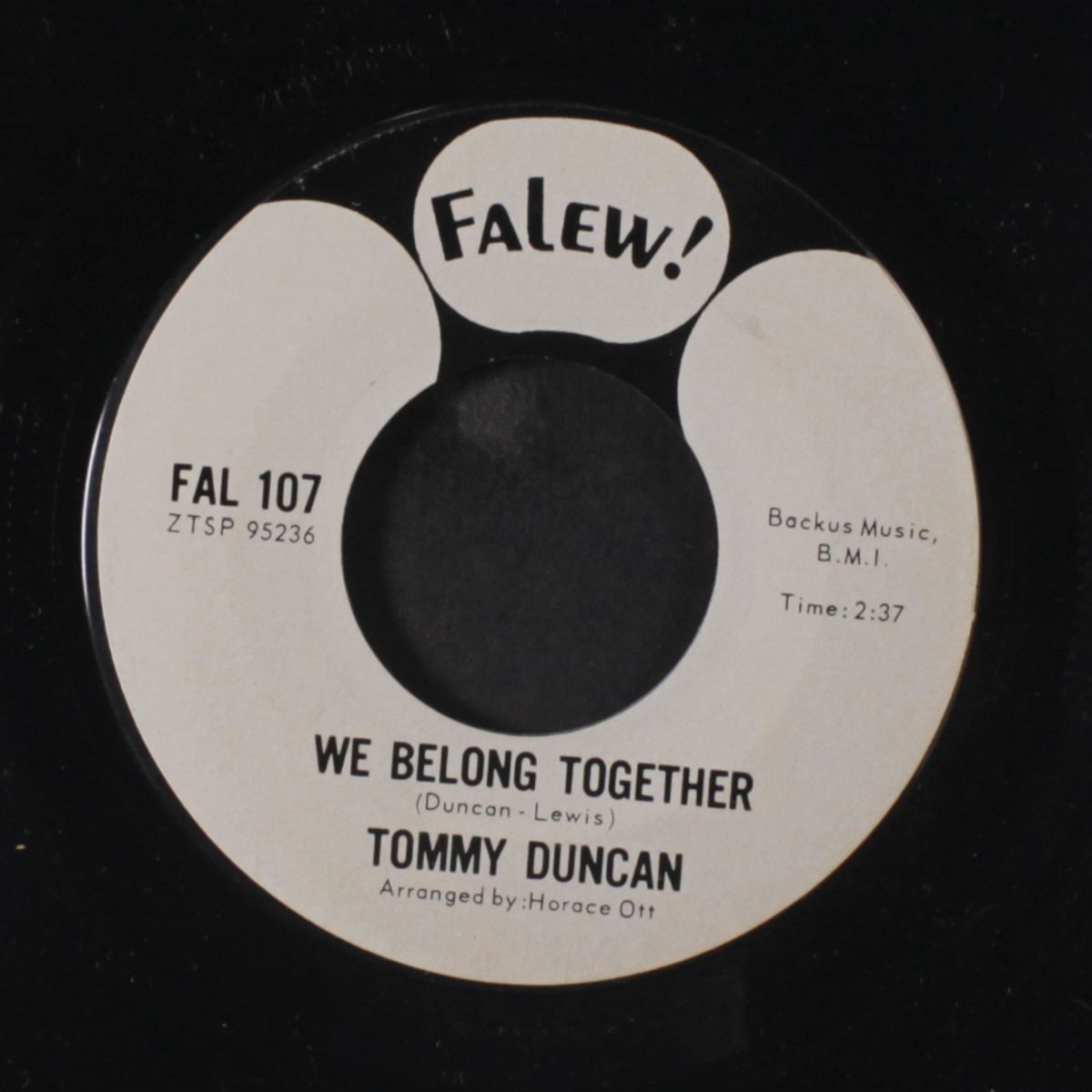 too much time / we belong together by TOMMY DUNCAN