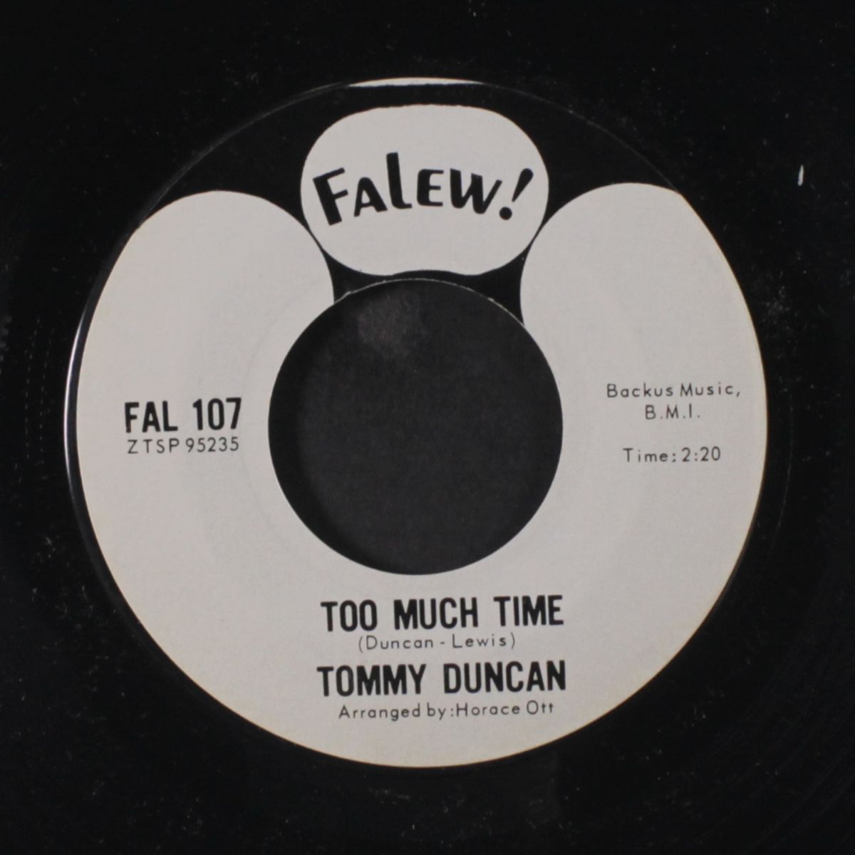 too much time / we belong together by TOMMY DUNCAN