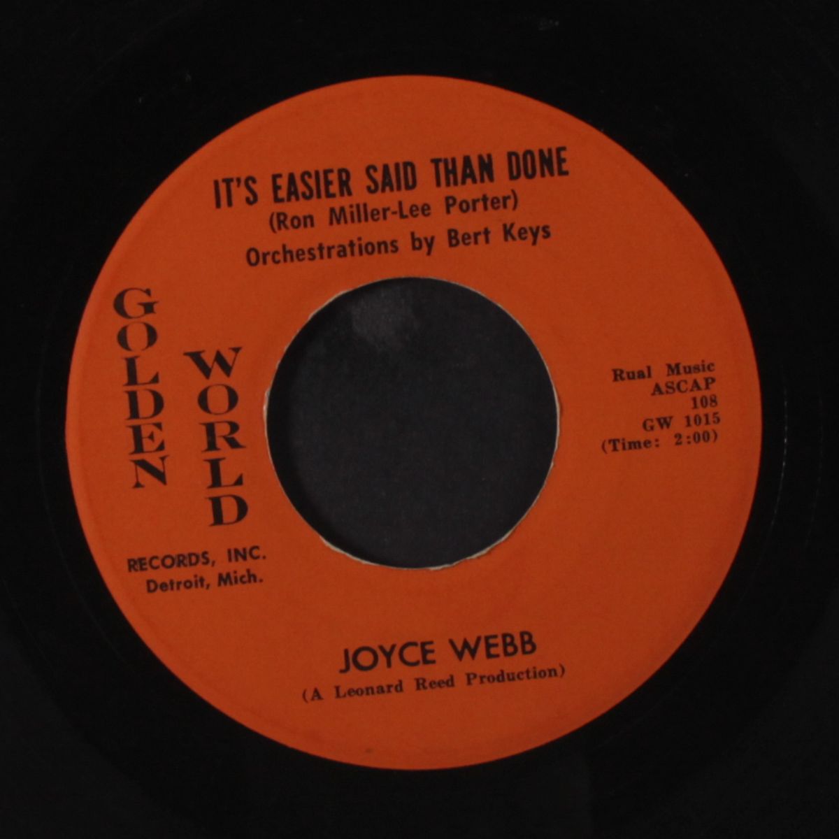 it's easier said than done / laughing to keep from crying by JOYCE WEBB