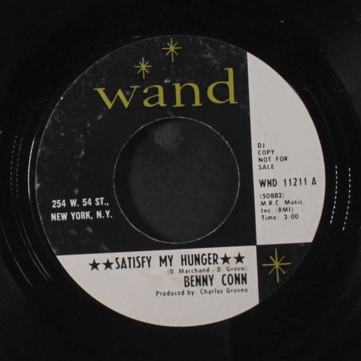 satisfy my hunger / i just wanna come in outta the rain by BENNY CONN