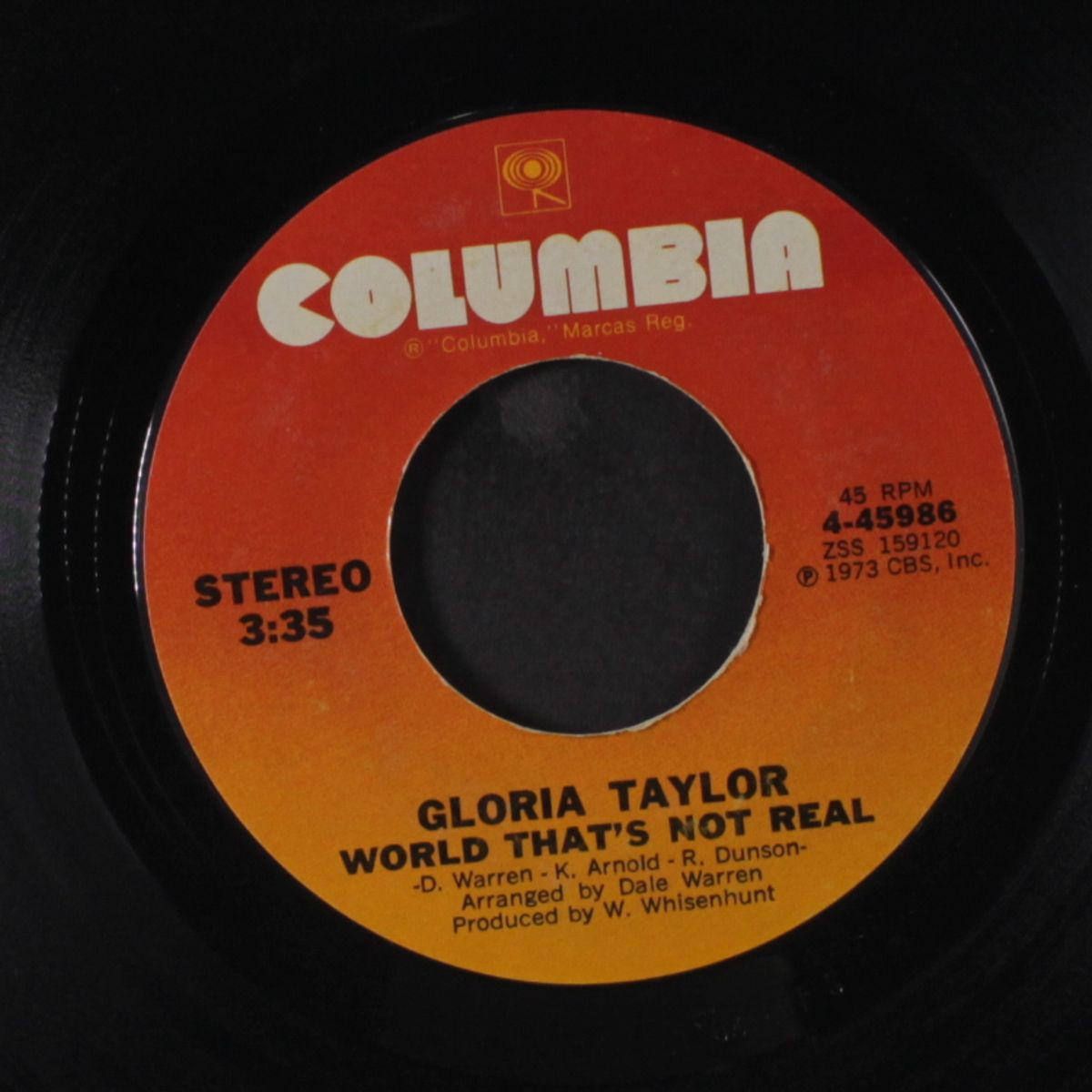 world that's not real / deep inside you by GLORIA TAYLOR