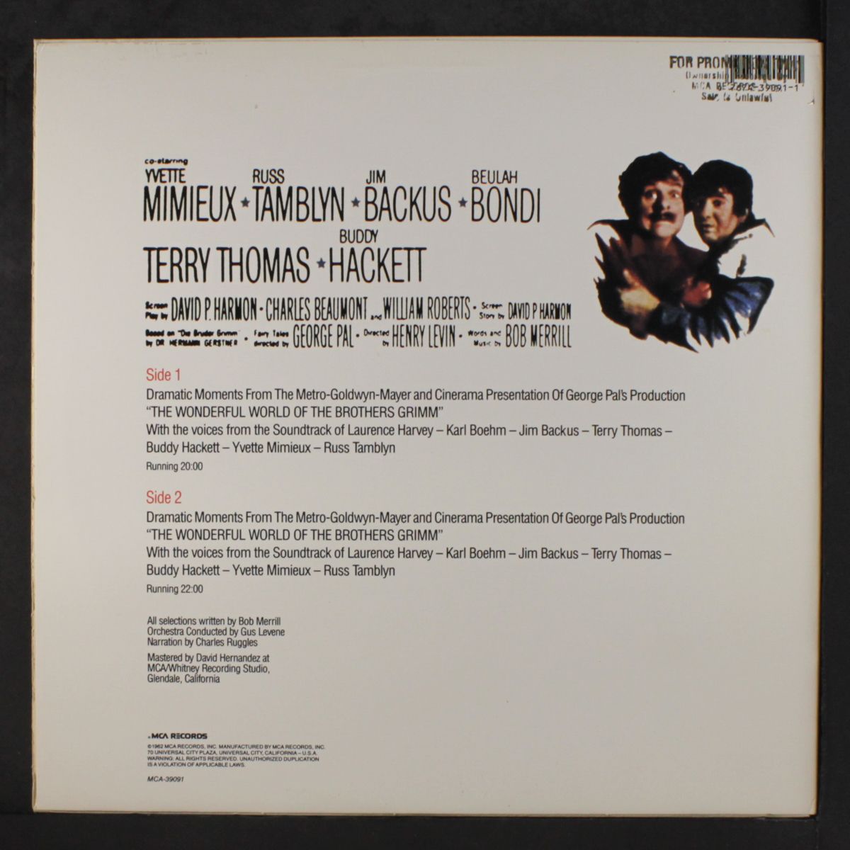 the wonderful world of the brothers grimm by SOUNDTRACK