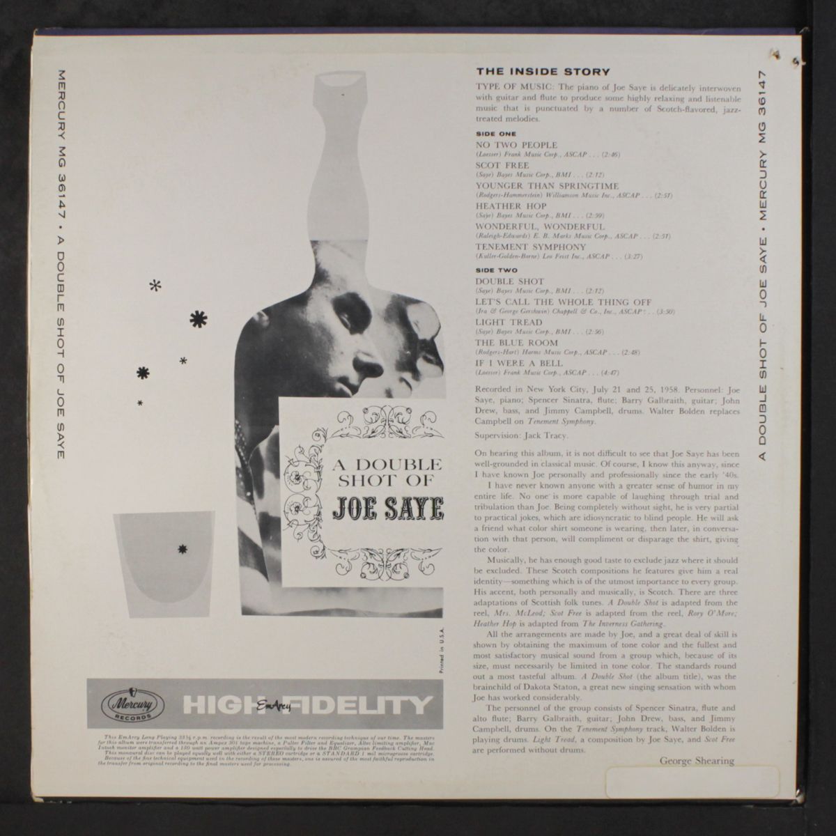 a double shot of by JOE SAYE