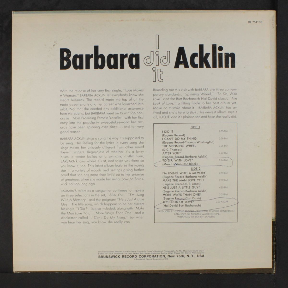 i did it by BARBARA ACKLIN