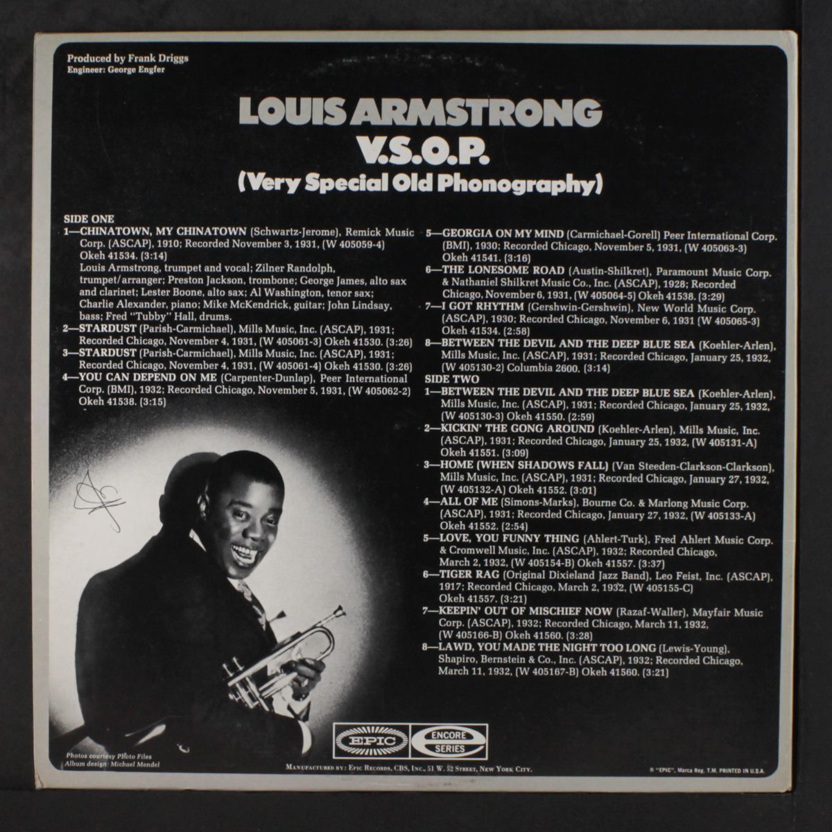 v.s.o.p, vol. 1 by LOUIS ARMSTRONG