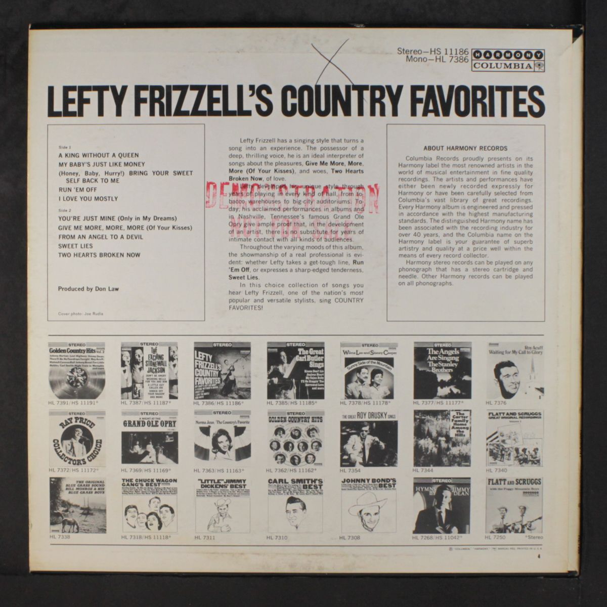 country favorites by LEFTY FRIZZELL