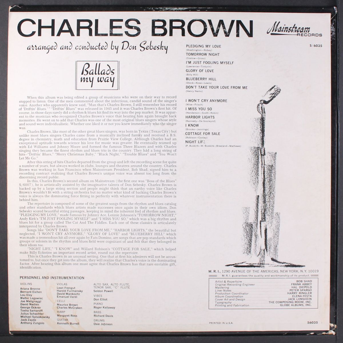 ballads my way by CHARLES BROWN