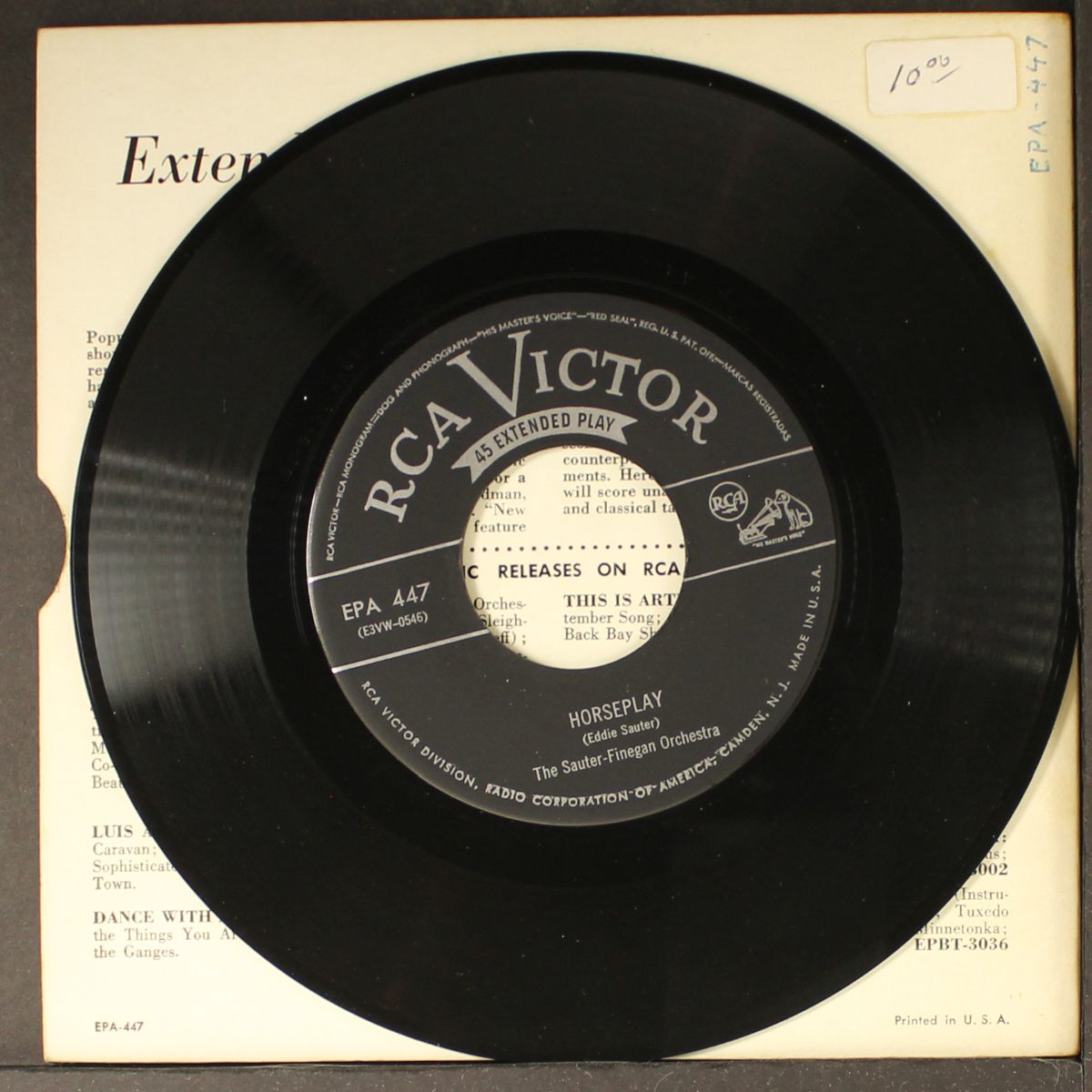 extended play suite by SAUTER-FINEGAN ORCH