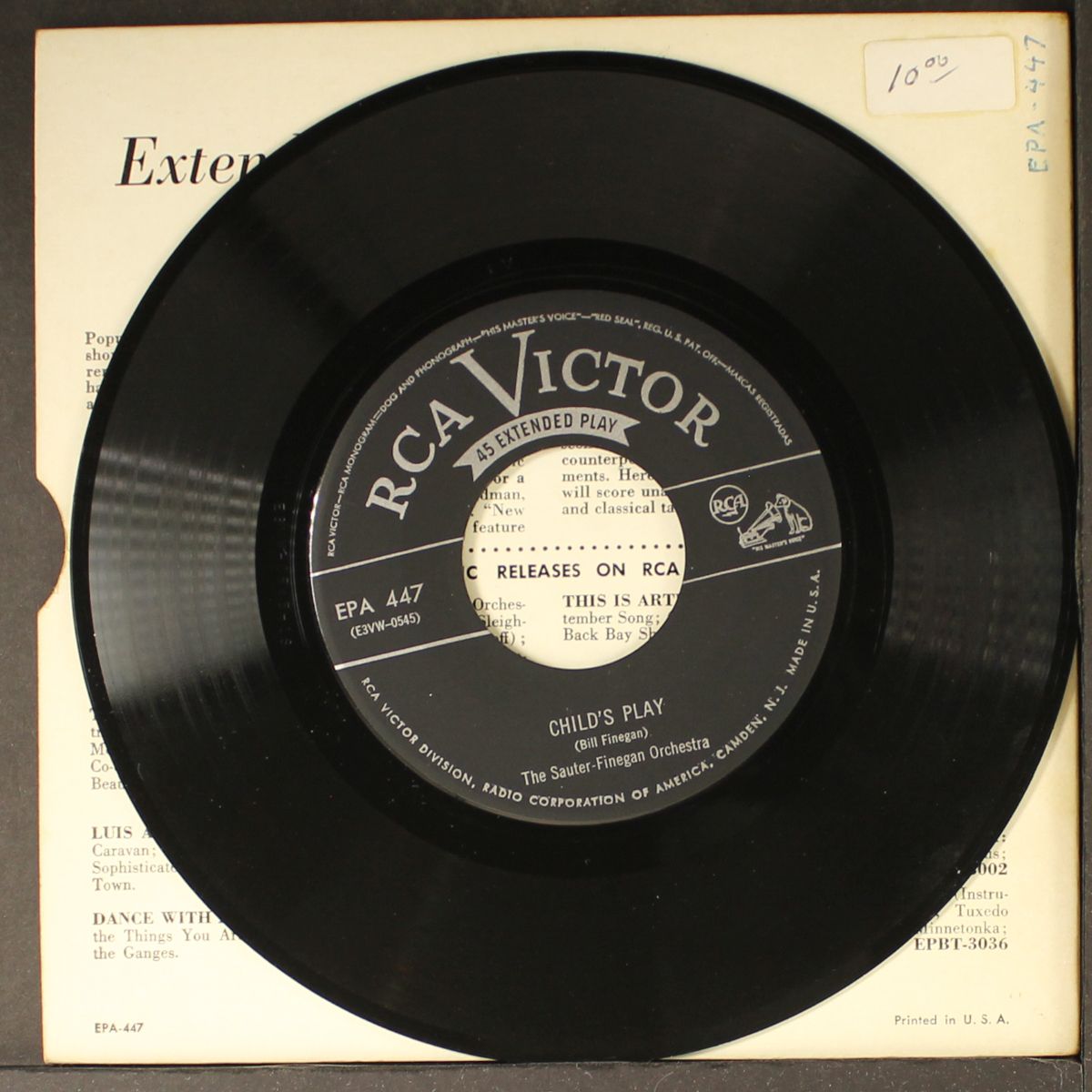 extended play suite by SAUTER-FINEGAN ORCH