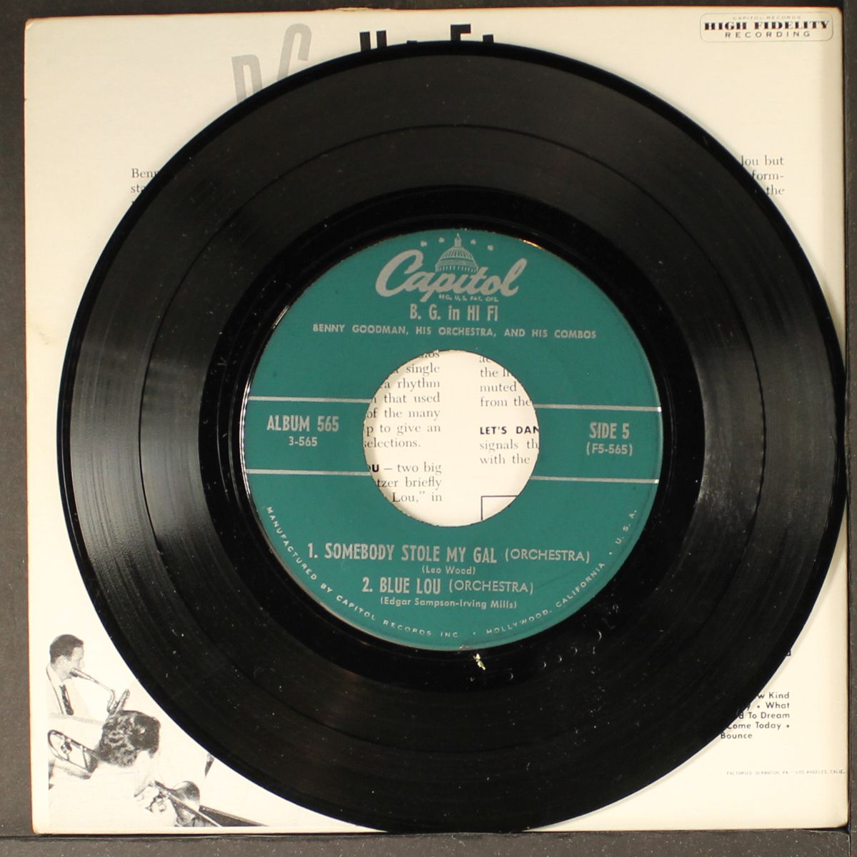 b.g. in hi-fi part 3 by BENNY GOODMAN
