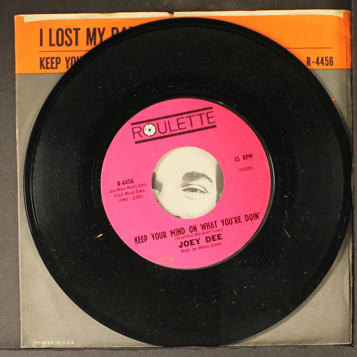 i lost my baby / keep your mind on what you're doin' by JOEY DEE & STARLITERS