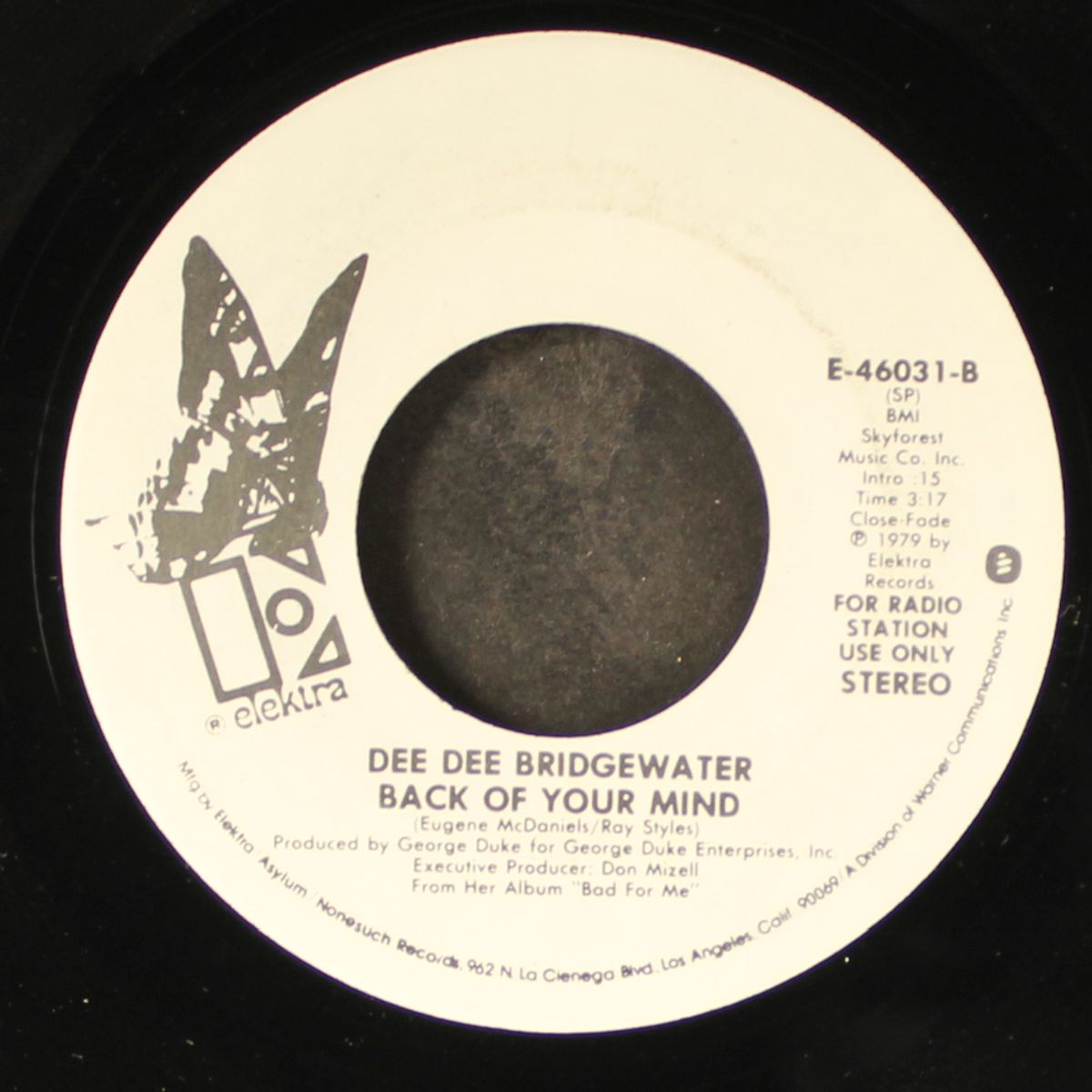 back of you rmind by DEE DEE BRIDGEWATER
