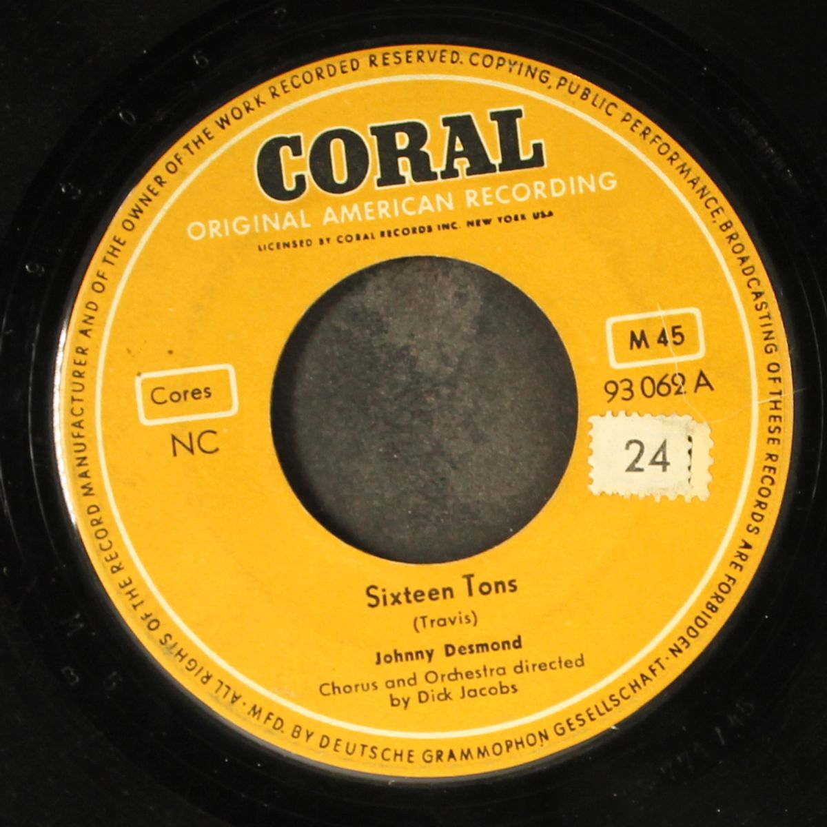 sixteen tons / ballo italiano by JOHNNY DESMOND