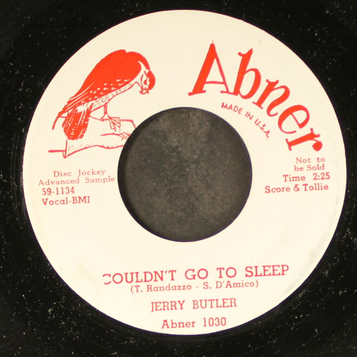 couldn't go to sleep / i was wrong by JERRY BUTLER