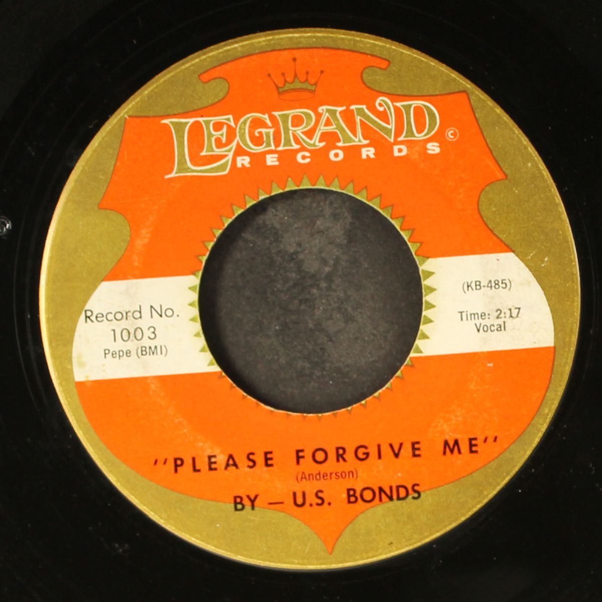 new orleans / please forgive me by GARY 'U.S.' BONDS