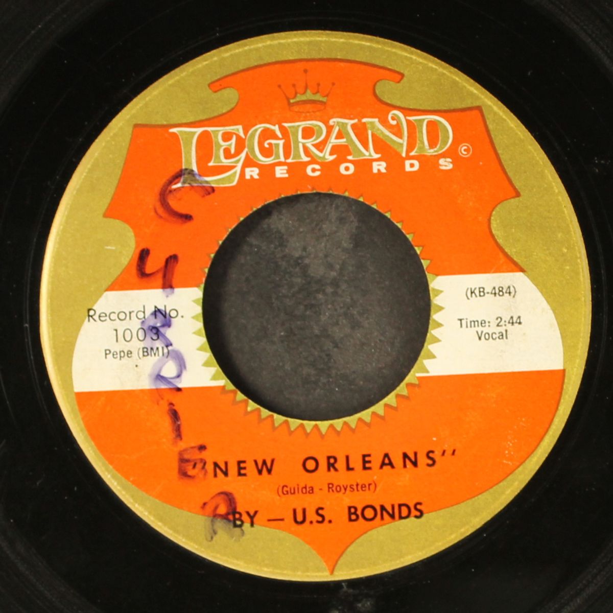 new orleans / please forgive me by GARY 'U.S.' BONDS