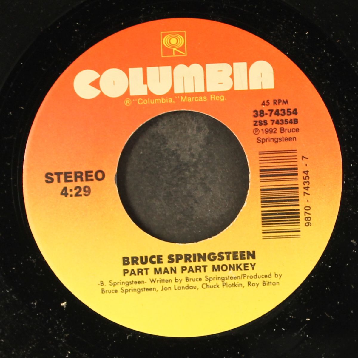 57 channels / part man part monkey by BRUCE SPRINGSTEEN