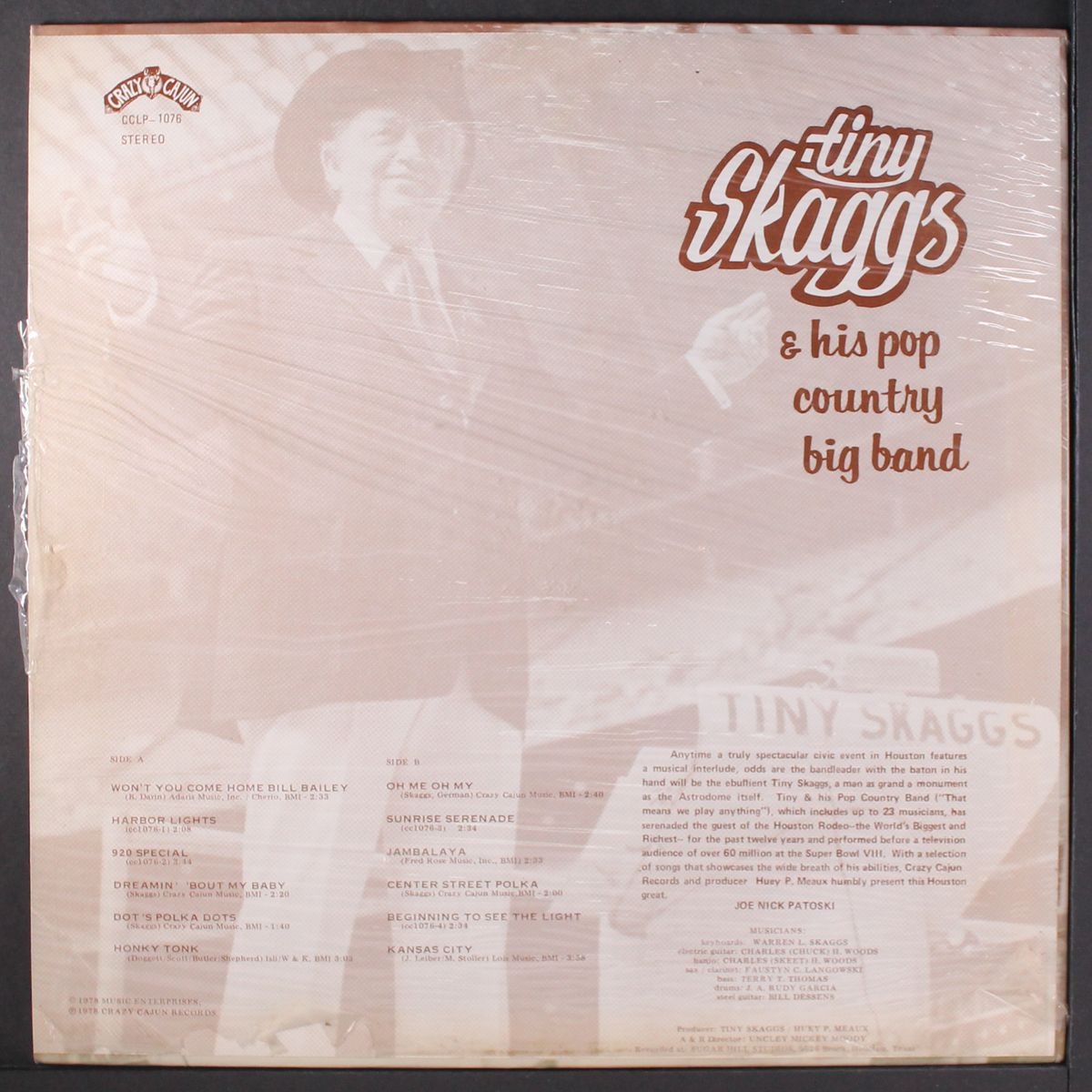 & his pop country big band by TINY SKAGGS