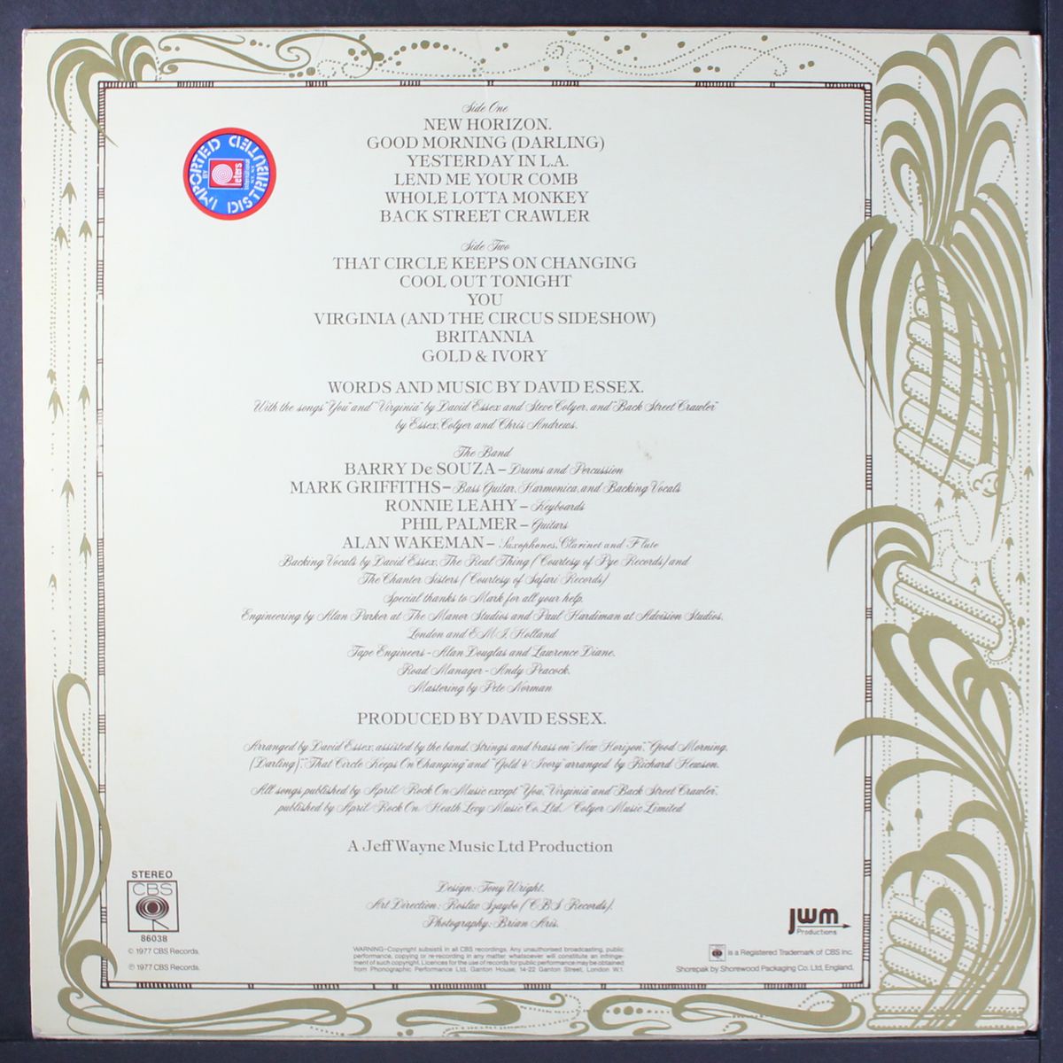 gold & ivory by DAVID ESSEX