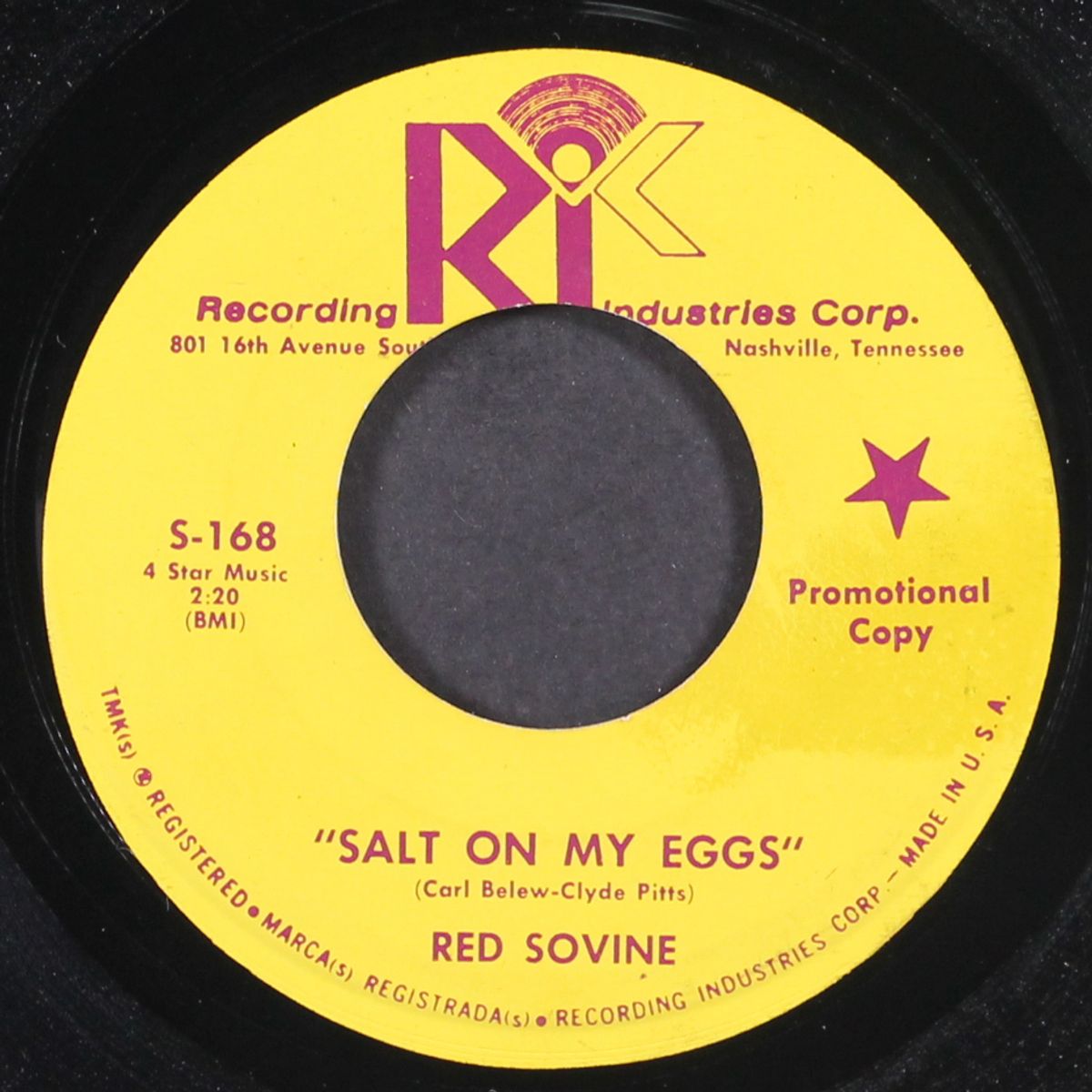 salt on my eggs / i wish i had never seen sunshine by RED SOVINE