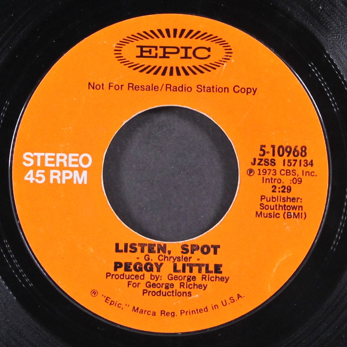 listen, spot / mono by PEGGY LITTLE