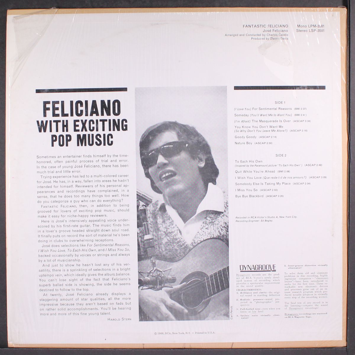 the voice and guitar of by JOSE FELICIANO