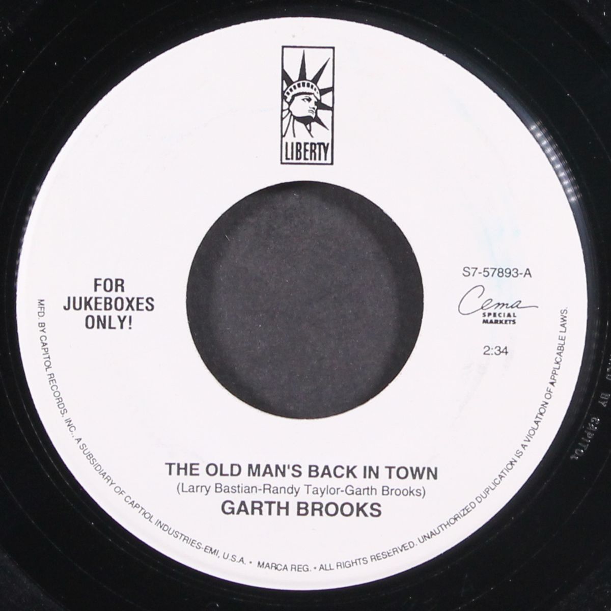 the old man's back in town / santa looked a lot like daddy by GARTH BROOKS