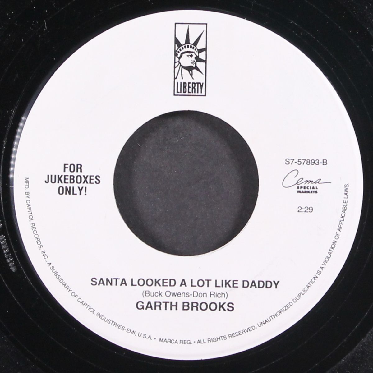 the old man's back in town / santa looked a lot like daddy by GARTH BROOKS