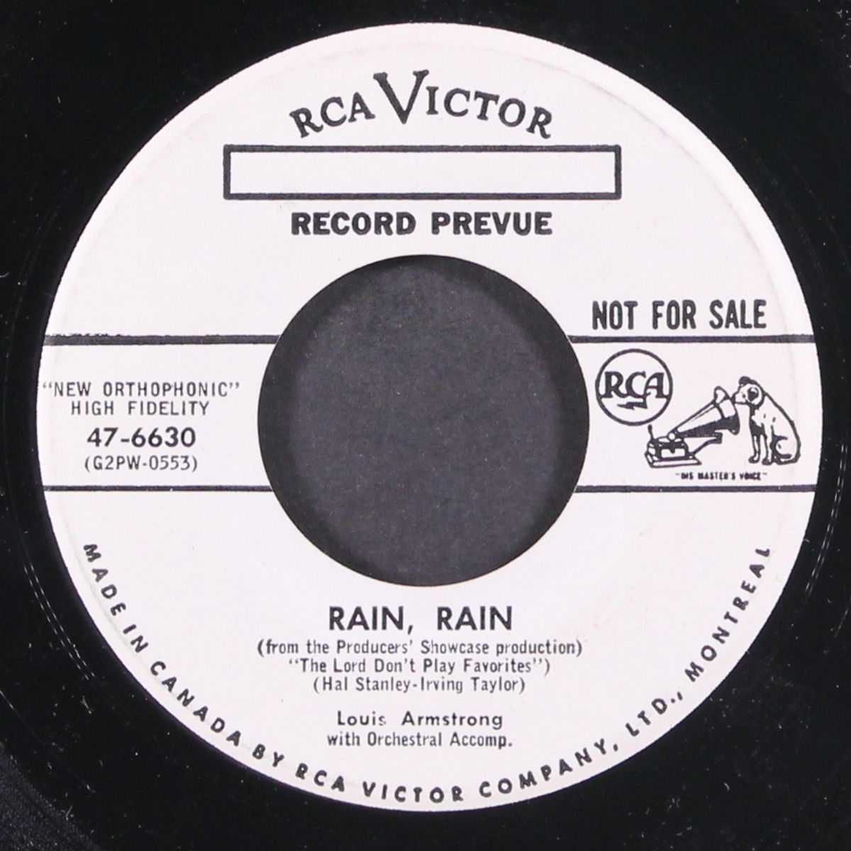 rain, rain / i never saw a better day by LOUIS ARMSTRONG