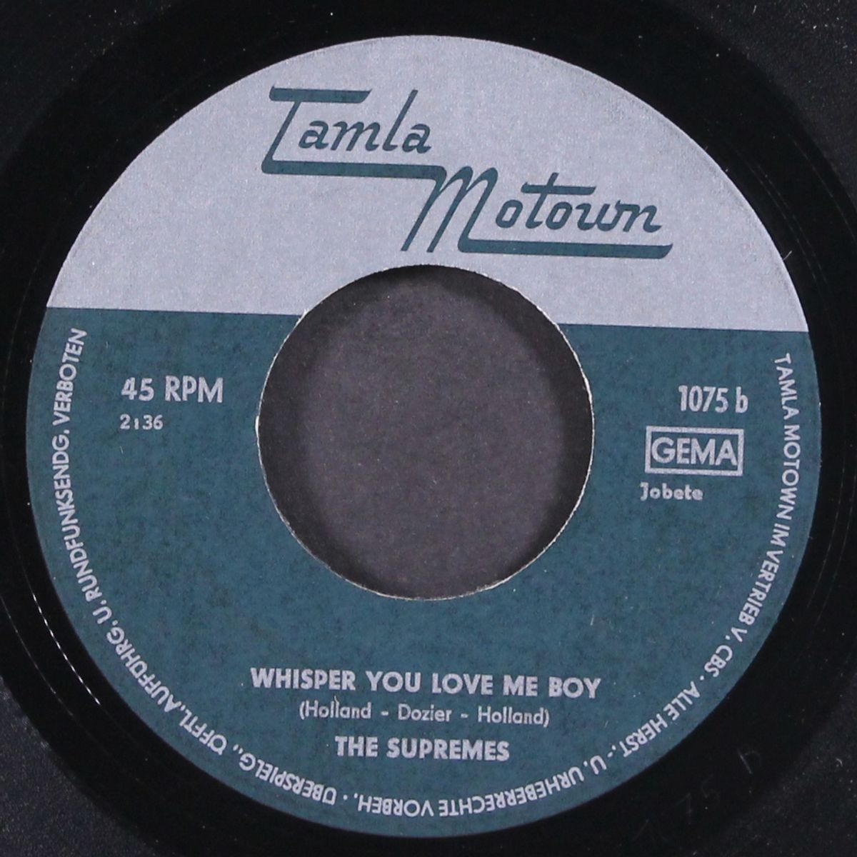 back in my arms again / whisper you love me boy by SUPREMES