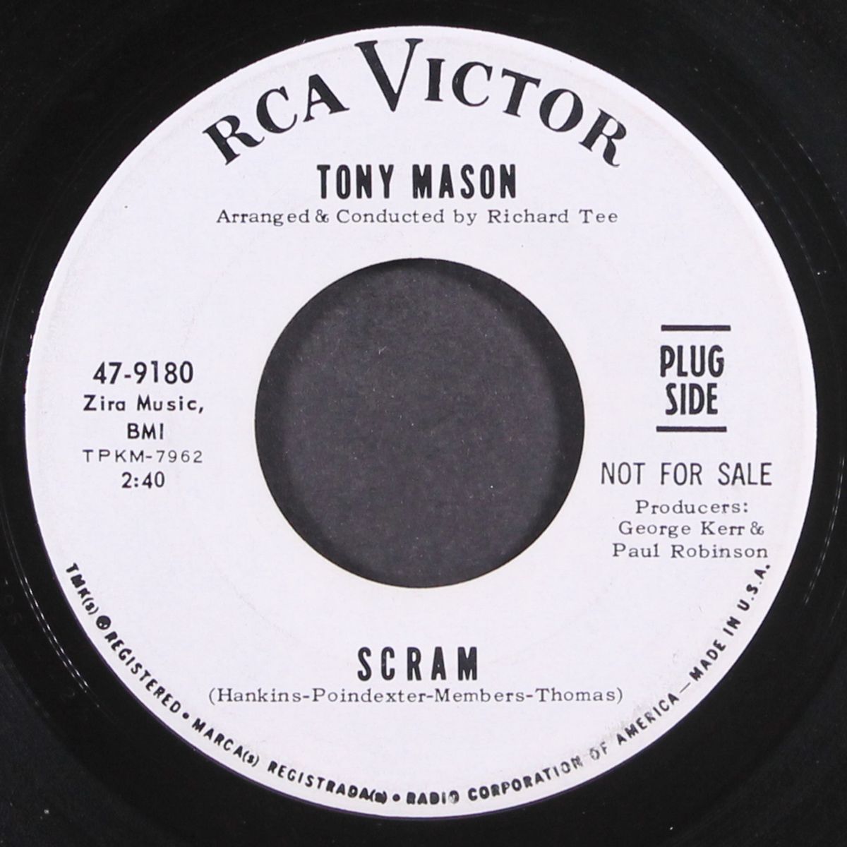 a heart for rent or sale / scram by TONY MASON