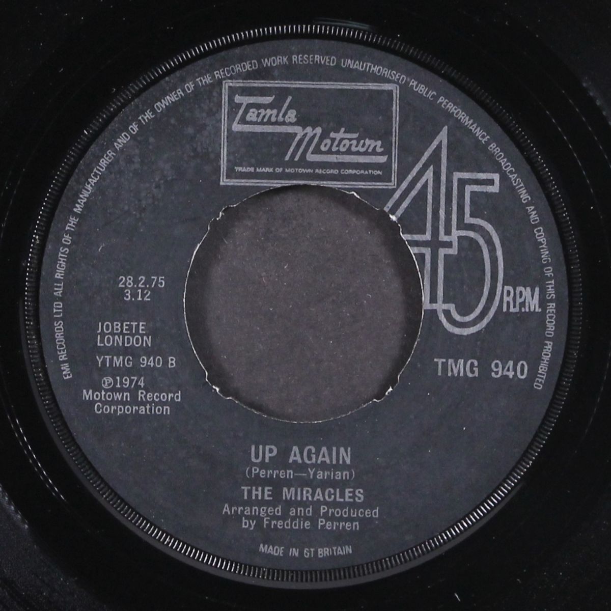 where are you going to my love / up again by MIRACLES