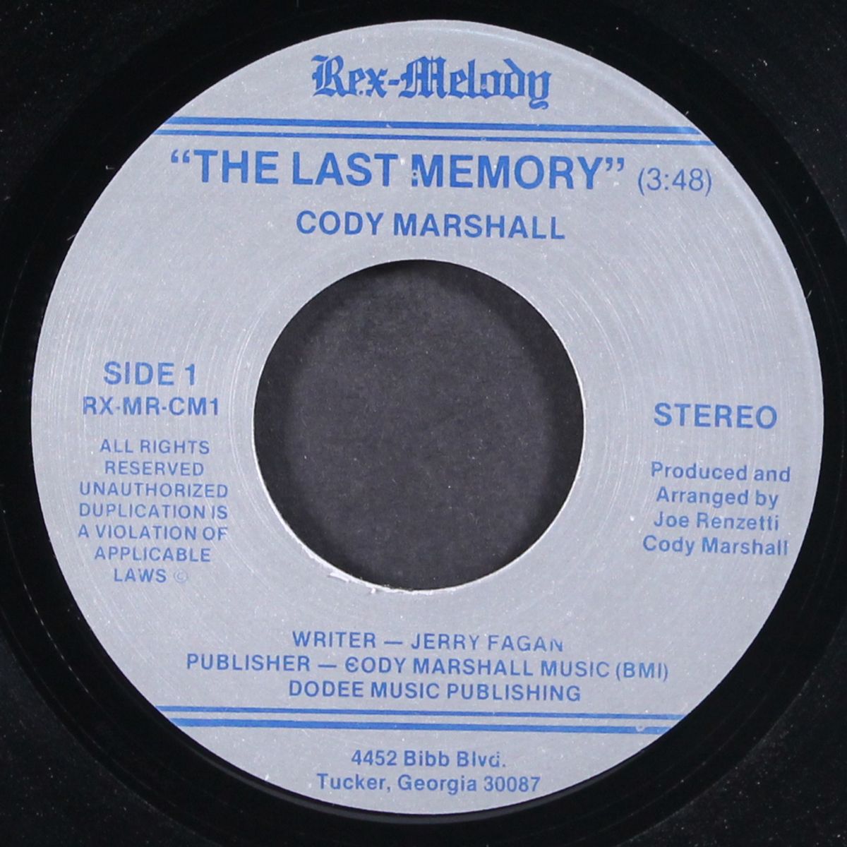 you're my kind of woman / the last memory by CODY MARSHALL